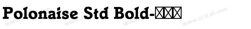 Polonaise Std Bold字体转换